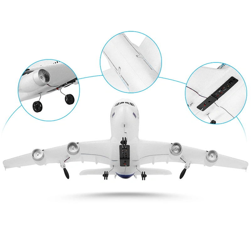 SAYZON – Avion RC A380 3 Canaux – EPP Léger 70 G – Stabilisateur Gyroscope 6 Axes