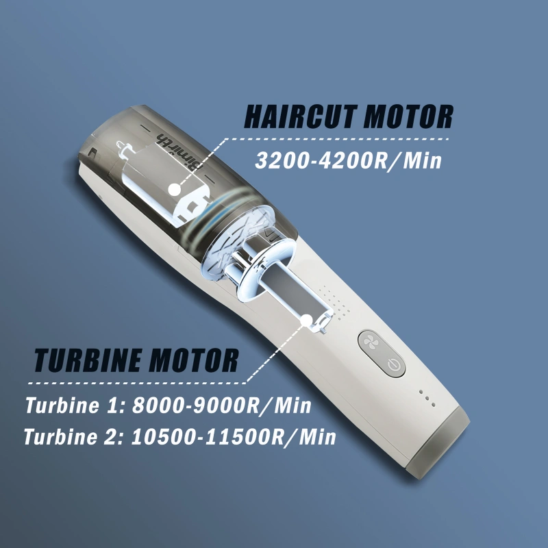 Bimirth Cordless Vacuum Haircut Kit Hair Clipper Waterproof Builtin