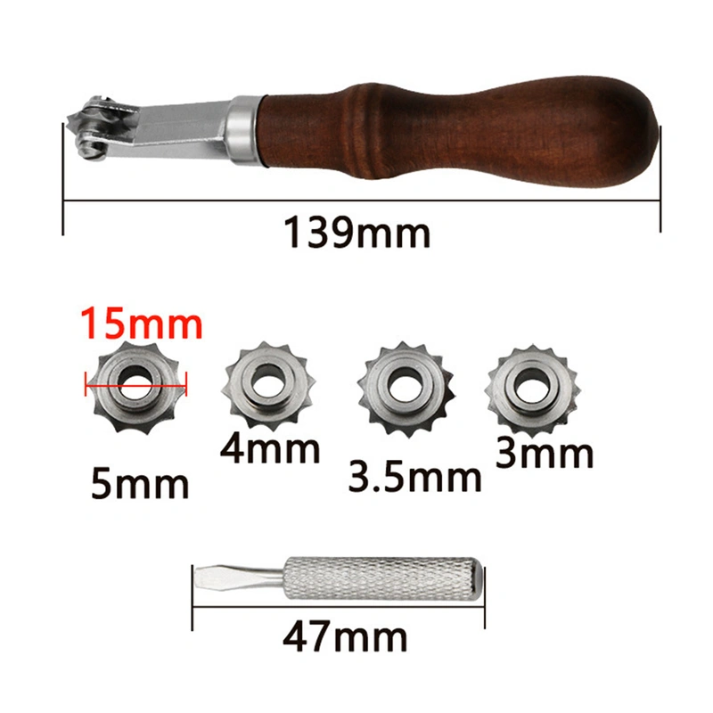 Leathercraft Spacer Tool Spacer Embossing System Set Sewing Stitch Spacer Stitching Wheel Marker