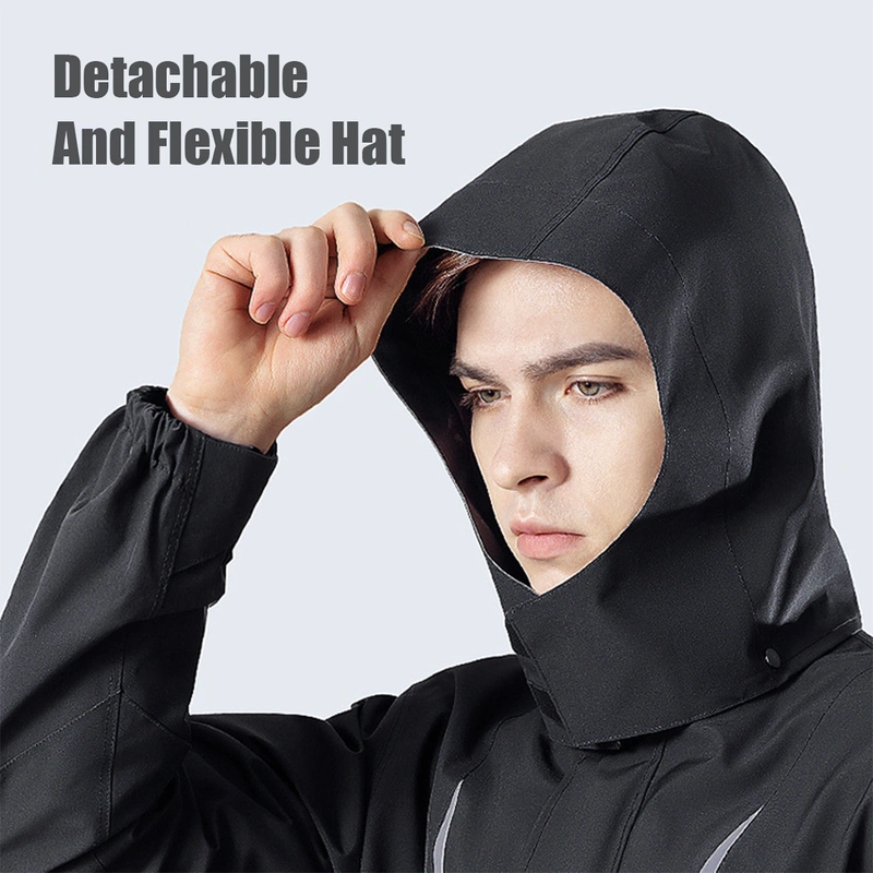 Men's Motorcycle Raincoat Waterproof Rain Gear for Motorcycle Riding