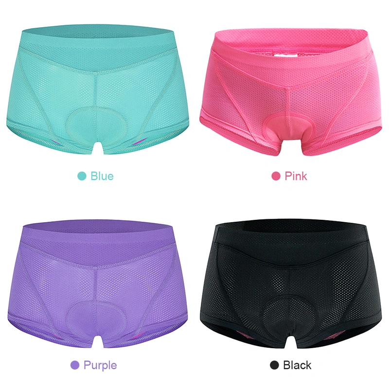 Women Cycling Underwear 3D Gel Padded Breathable Mesh MTB Bike Riding