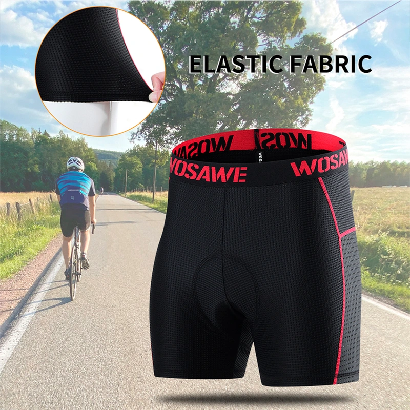 Men Cycling Underwear Shorts Breathable Mesh Cycling Gel Pad Shorts