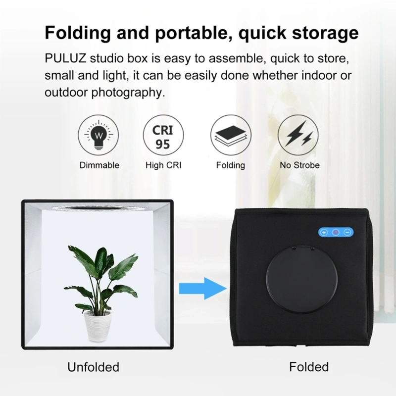 PULUZ Soft Box Set Portable Folding Photo Lighting Modifier Photography