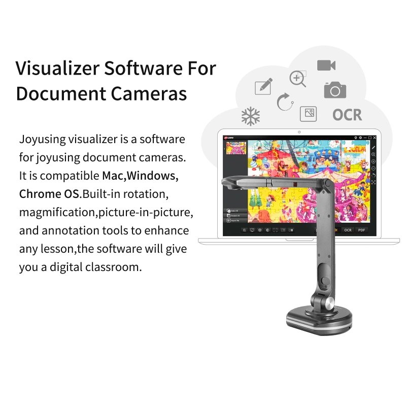 JOYUSING V500S USB 2in1 Document Camera & Book Scanner cam with
