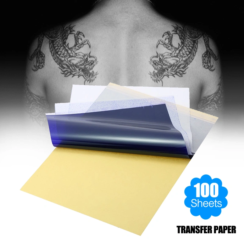 Thermal Stencil Paper,Tattoo Transfer Paper 100 Sheets Tattoo Stencil