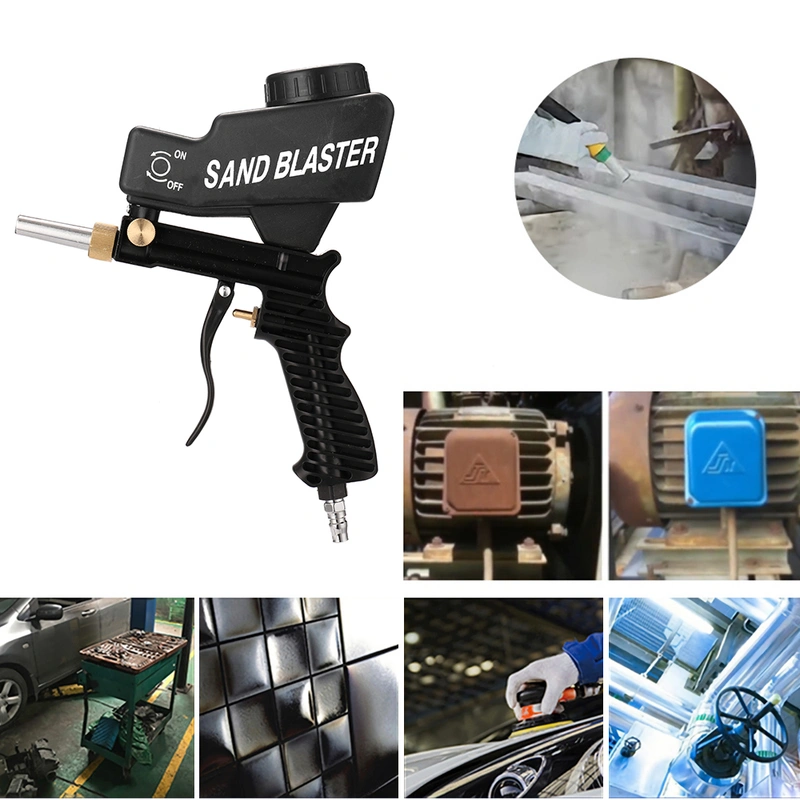 Sand Blaster,Portable Gravitation Sandblasting Machine Pneumatic Sand