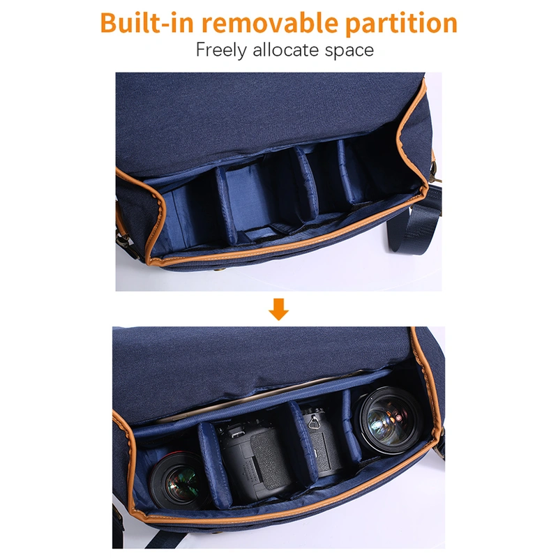 Single shoulder bag,K&F CONCEPT Camera Shoulder Bag Shockproof Camera Bag Portable Messenger Bag