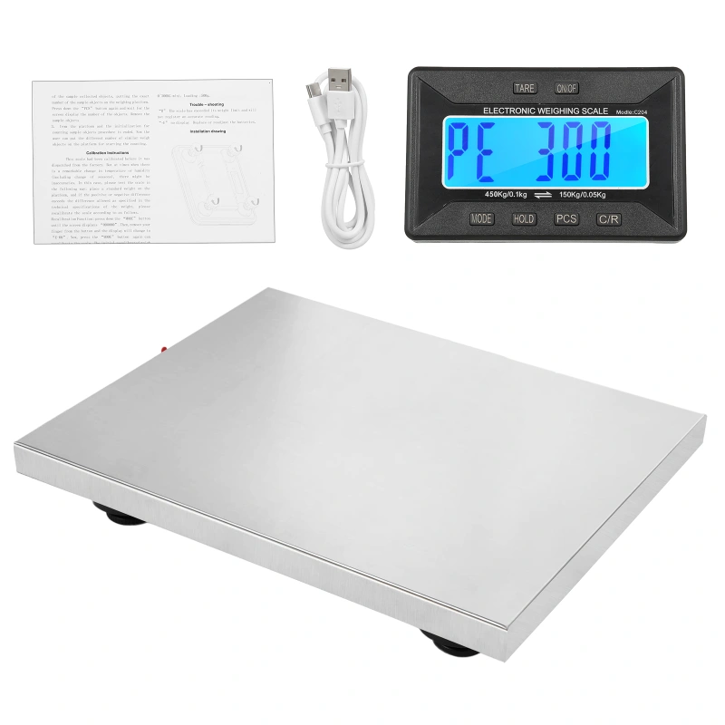 Electronic platform scale,Shipping Scale 450kg/992lb Heavy Duty Postal