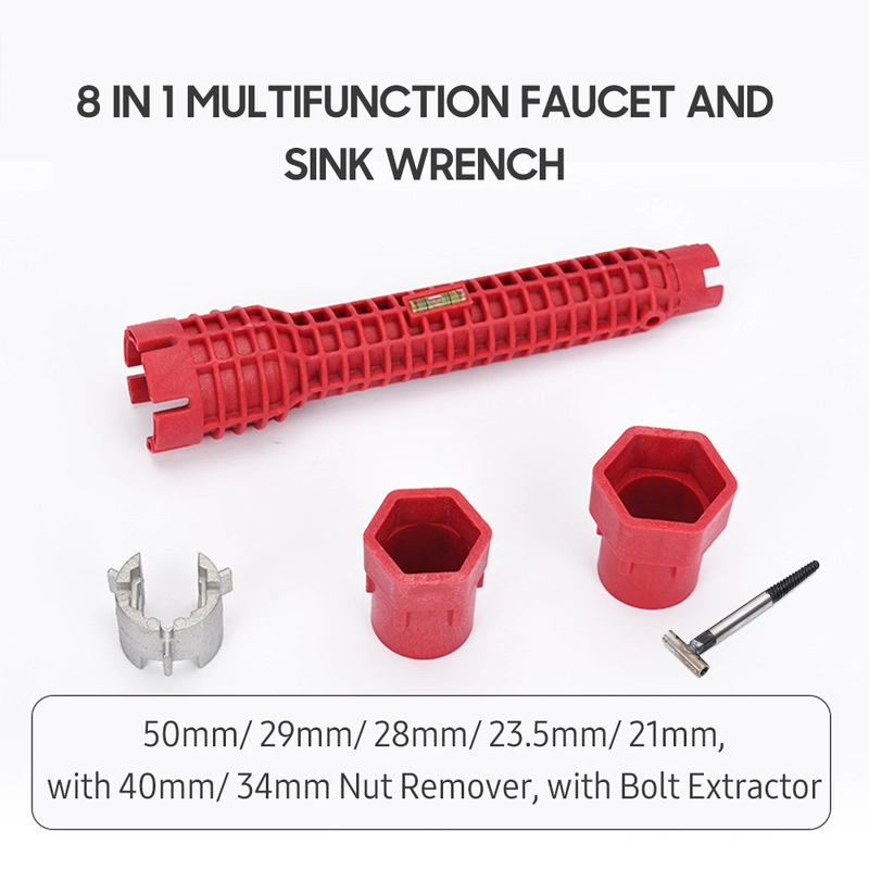 Wrench,Faucet and Sink Wrench 8 in 1 Multifunctional Wrench Tool with