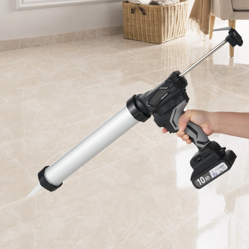 Electric caulk,21V Cordless Caulking Machine with Aluminum Tube Battery Powered Electric Sealant
