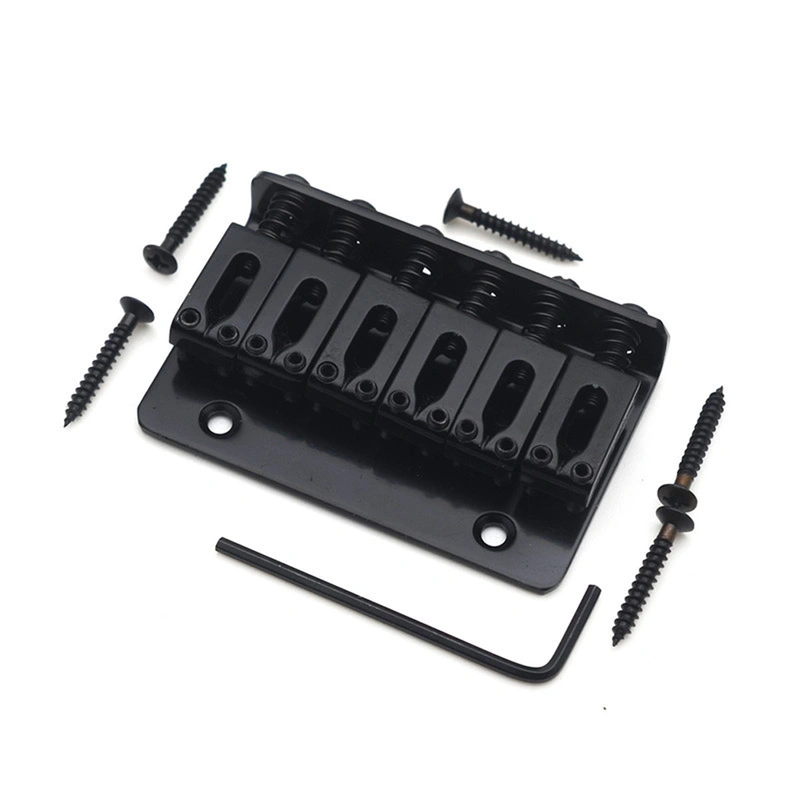 Tailpiece Bridges,6 String 65mm Metal Fixed Guitars Hardtail Saddle Bridges Guitar Tailpiece