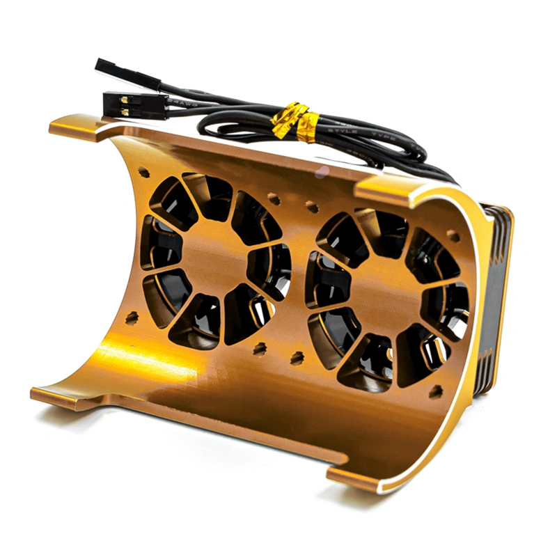 Heatsink,Motor Heatsink with Dual Cooling Fans Replacement for 1/5