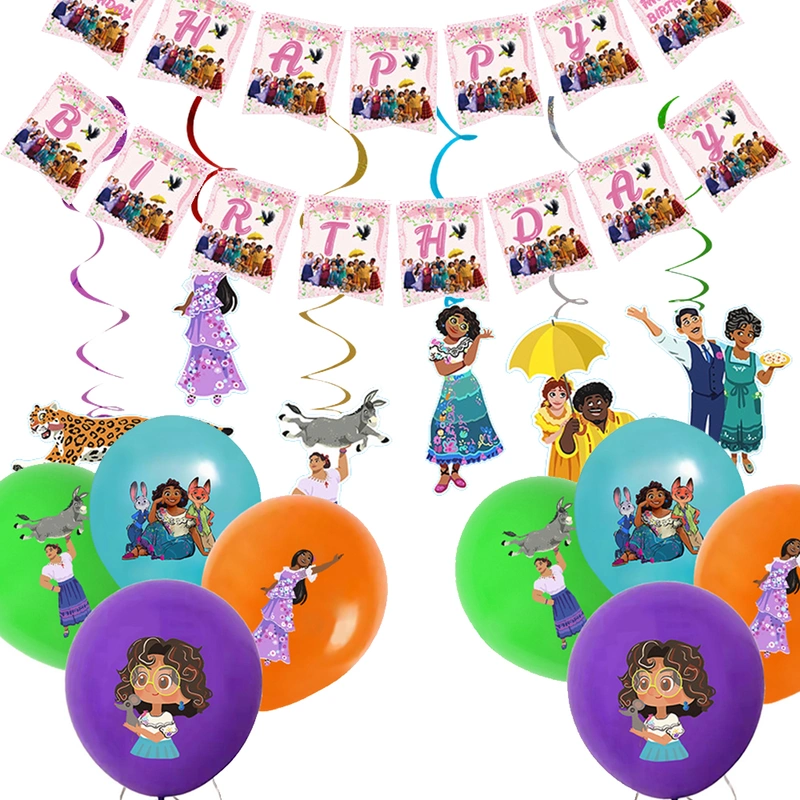 Encanto Party Supply For Girls Cartoon Printed Themed Birthday Party