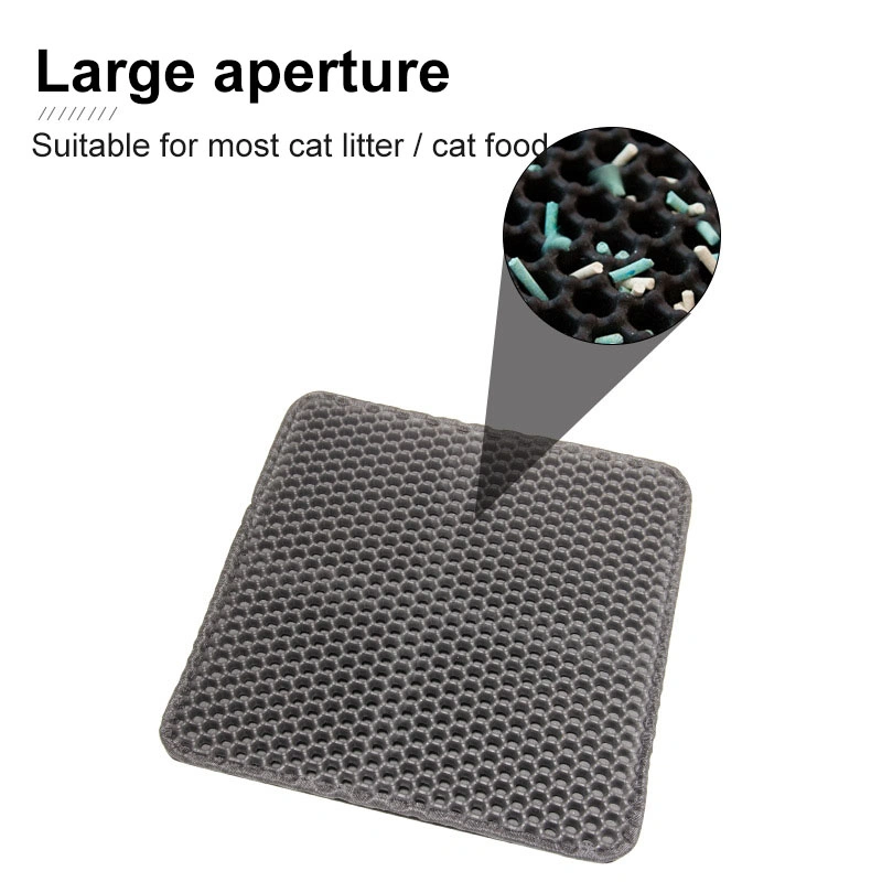 Cat Litter Mat Easy Clean DoubleLayer Design Catcher Rug
