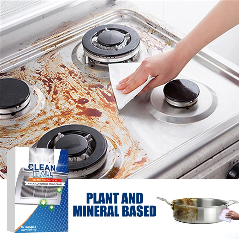 Heavy Oil Cleaning Agent Effervescent Tablets Powerful Multipurpose