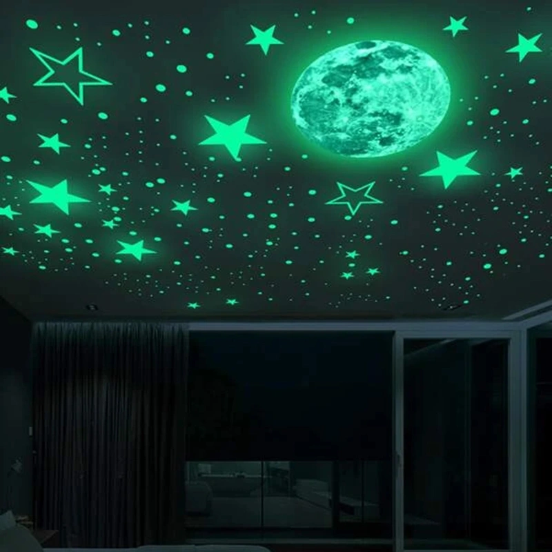 GlowinDark Star Wall Sticker Set Adhesive Bright And Realistic Stars