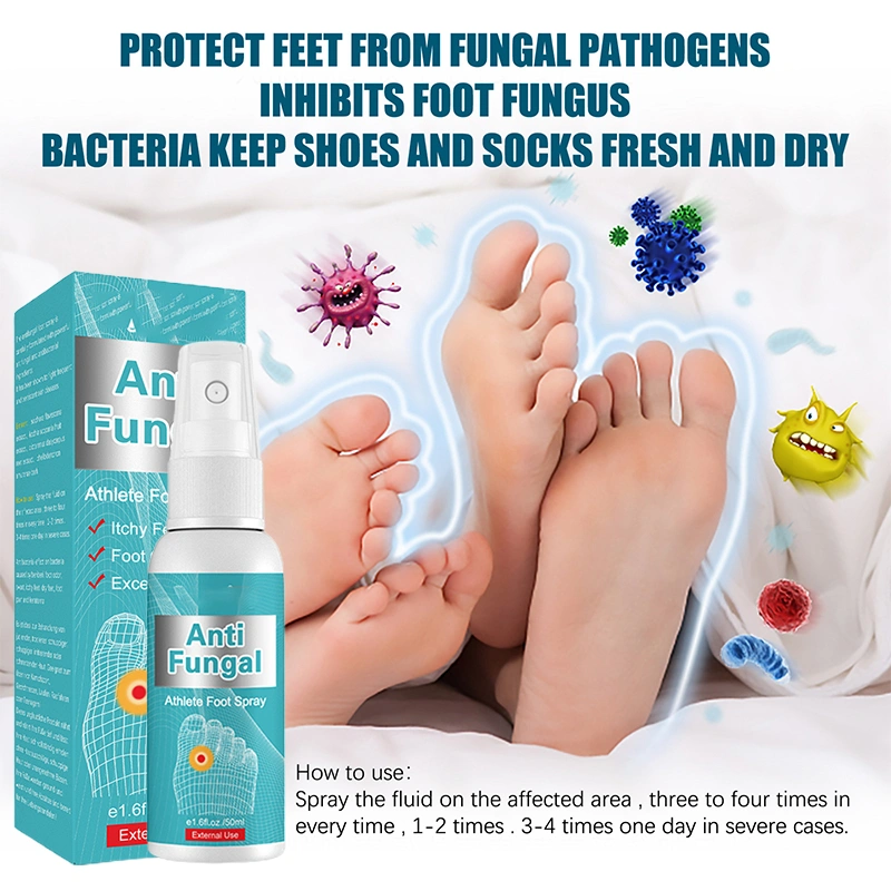 Herbal Antifungals Athlete's Foot Spray Antibacterial Deodorant Liquid