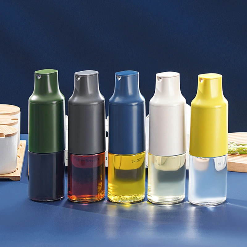 430ML Oil Bottles Automatic Opening And Closing Glass Oil Containers