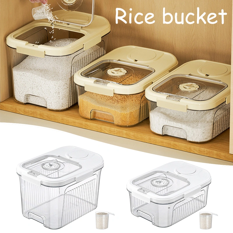 Household Clear Rices Sealed Bucket Multipurpose Waterproof Sealing