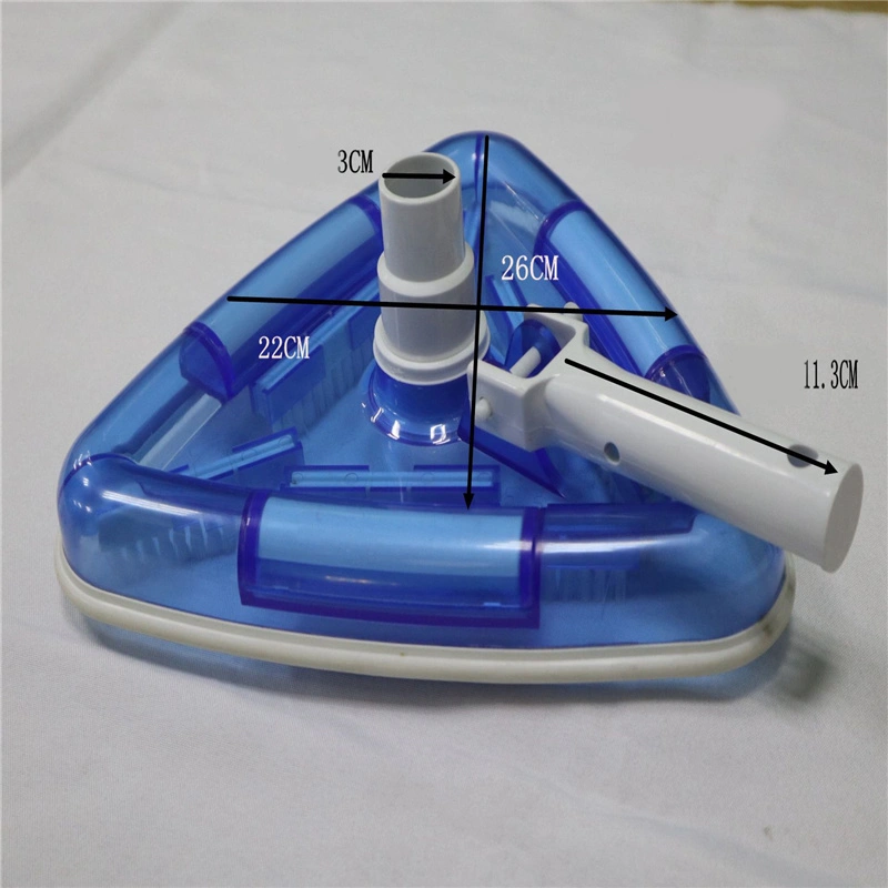 Pool Supply Weighted Transparent Triangular Pool Vacuum Head With