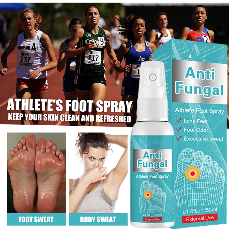 Herbal Antifungals Athlete's Foot Spray Antibacterial Deodorant Liquid