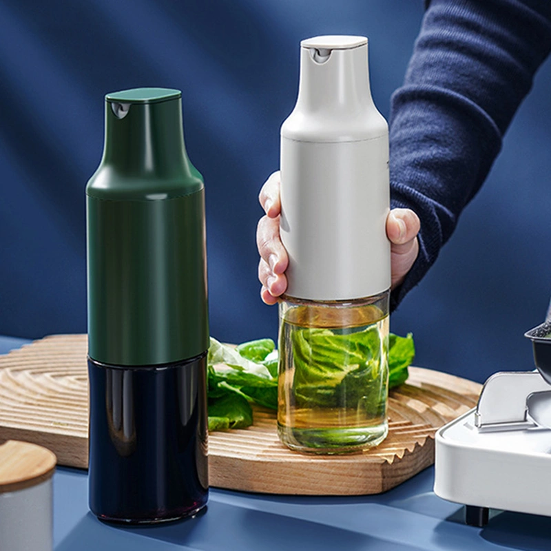 430ML Oil Bottles Automatic Opening And Closing Glass Oil Containers