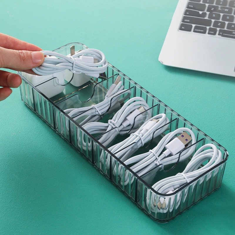 Cable Management Box MultiGrid Data Cable Storage Case Dustproof Wires