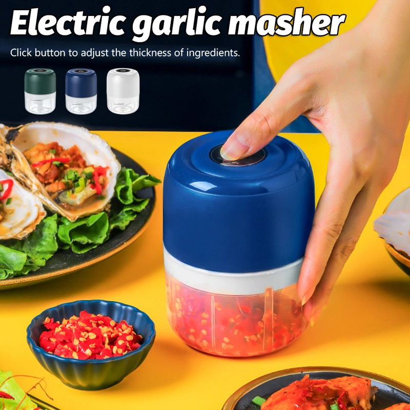 Electric Garlic Puree Machine Wrieless Mini Garlic Machine Kitchen