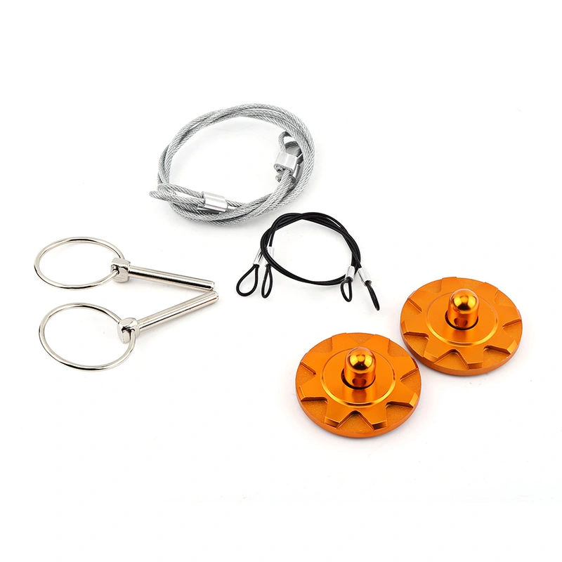 Universal Aluminum Alloy Hood Pin Appearance Kit Racing Hood Lock