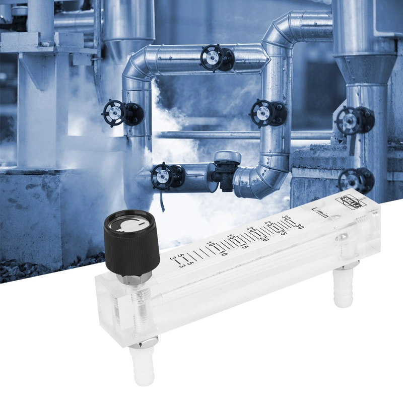 LZQ-7 Air Flow Rate Gauge 3~30LPM Oxygen Carbon Dioxide Measuring Gauge ...