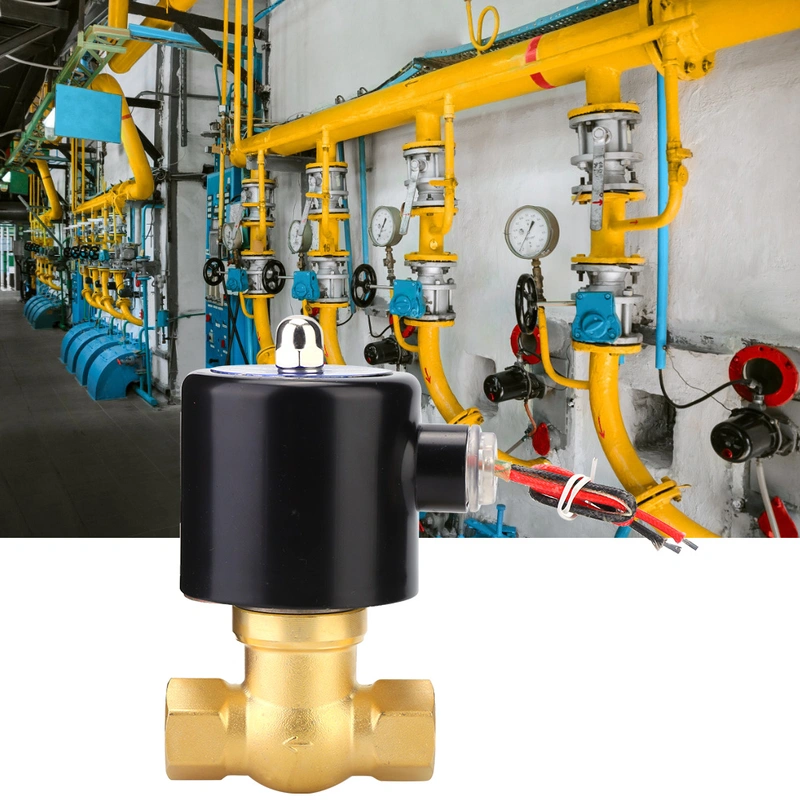 Steam Solenoid Valve Industrial Brass Female Thread G1/2in For Air Gas Oil ZQDF15AC380V