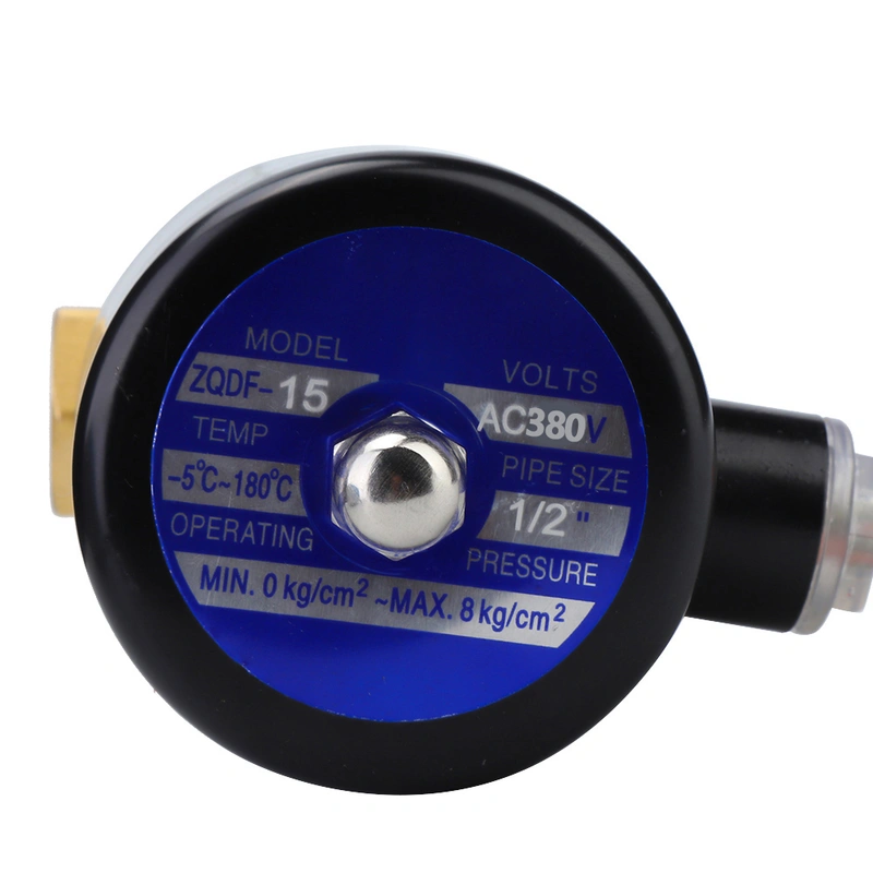 Steam Solenoid Valve Industrial Brass Female Thread G1/2in For Air Gas Oil ZQDF15AC380V