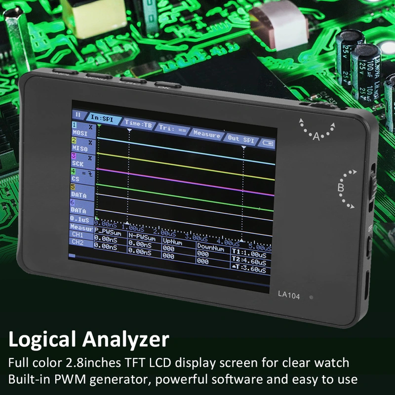LA104 100MHz USB Digital 4channel Input Logic Analyzer PWM I2C Serial