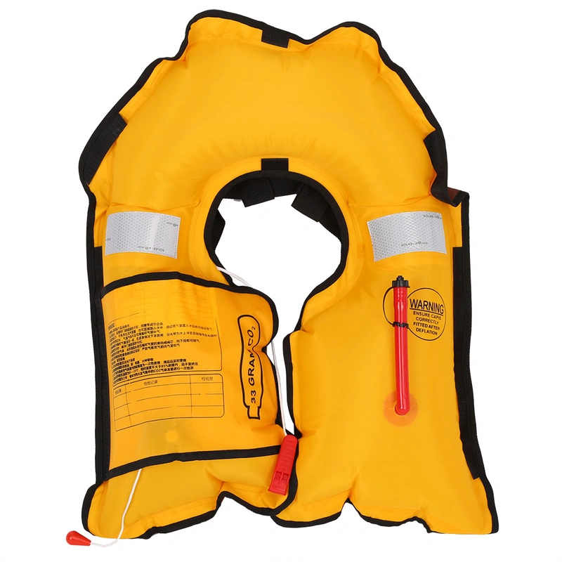Adult Life Jacket Vest Inflatable Swimming Lifevest Surfing Snorkeling