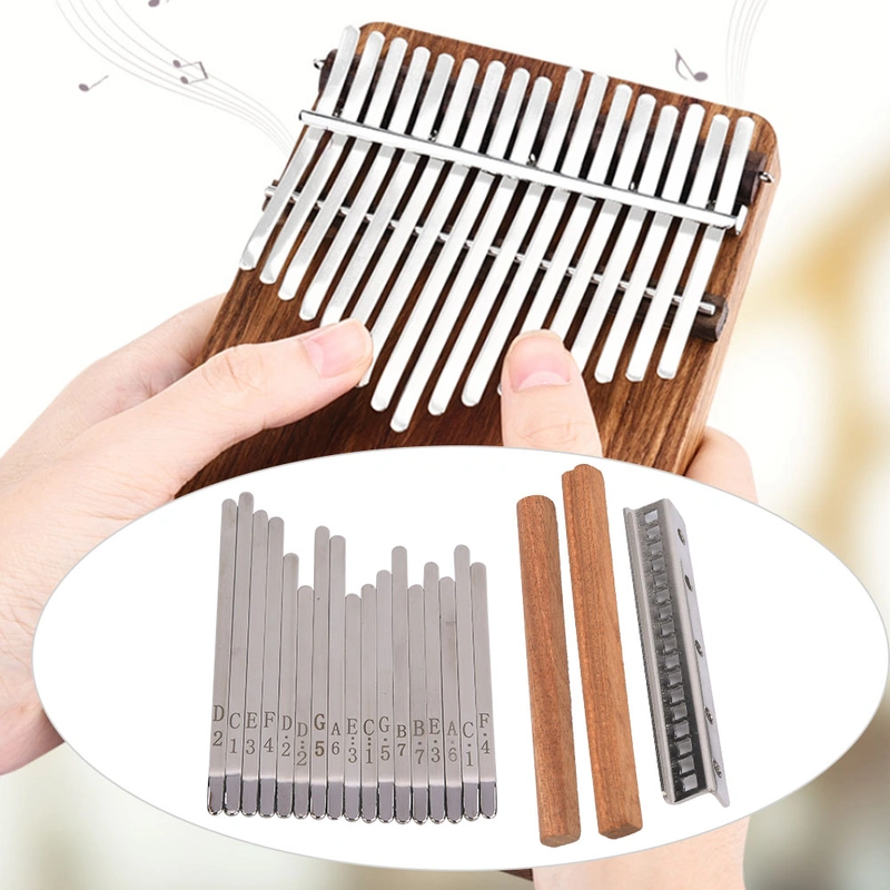 Metal Kalimba Key Accessories Wood Beam Metal Bar Stick Musical