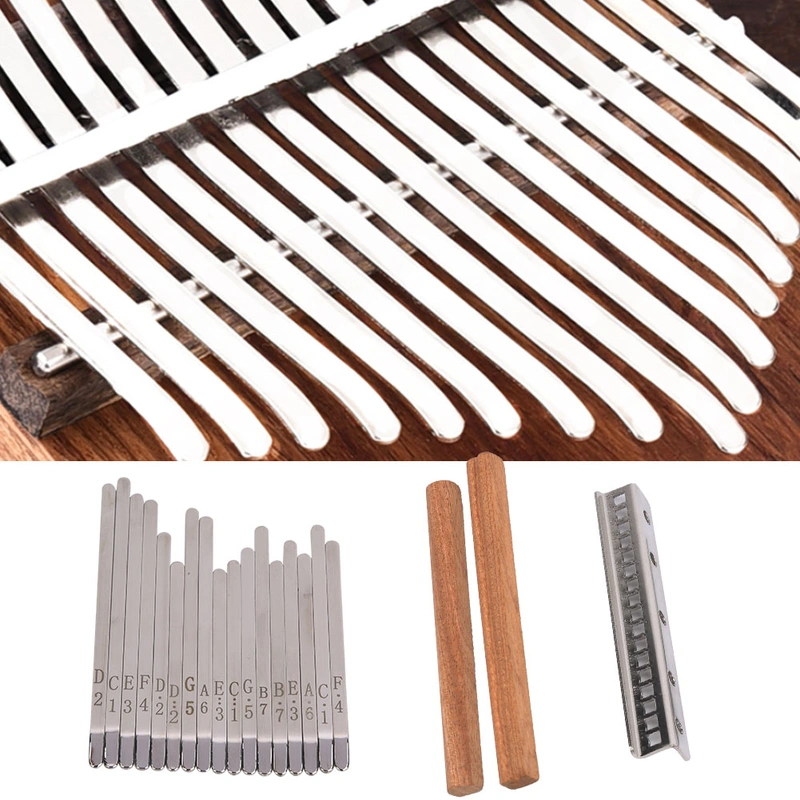 Metal Kalimba Key Accessories Wood Beam Metal Bar Stick Musical