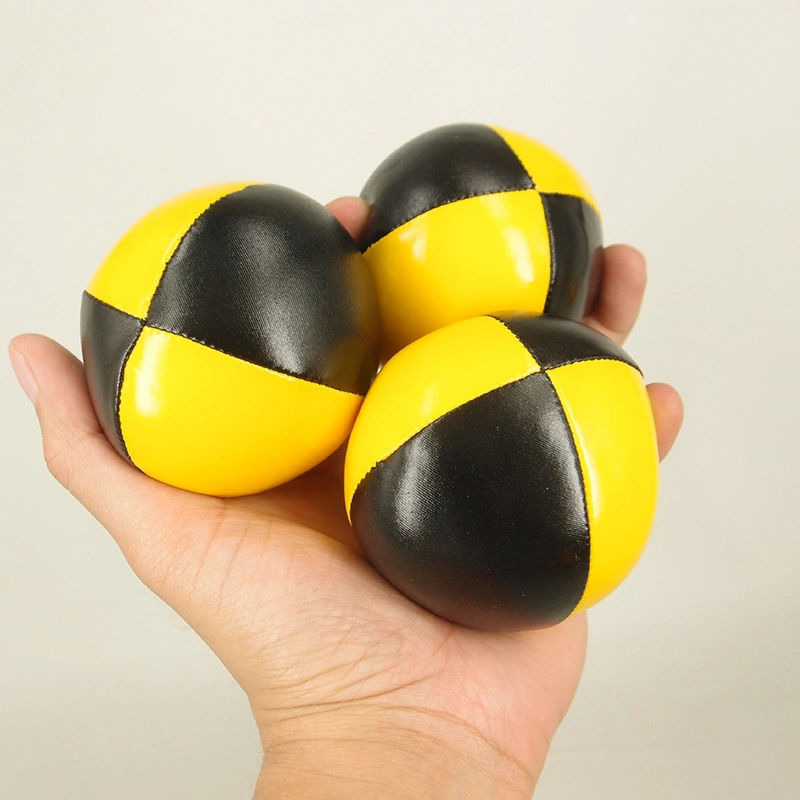 3 Pcs Juggling Ball Set Panel Leather Professional Juggle Ball For