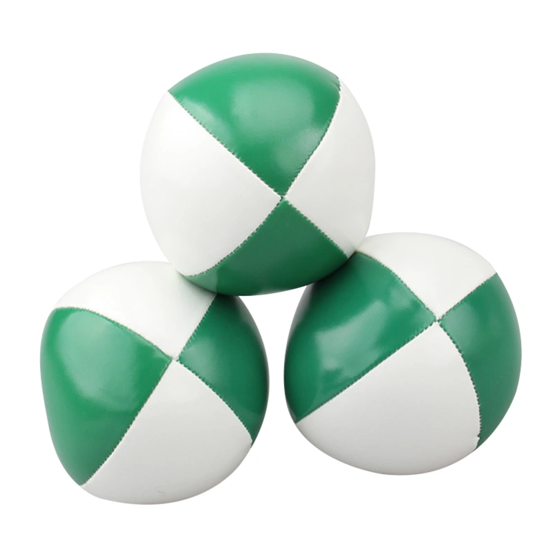 3 Pcs Juggling Ball Set Panel Leather Professional Juggle Ball For Beginner Kid Adult Green and