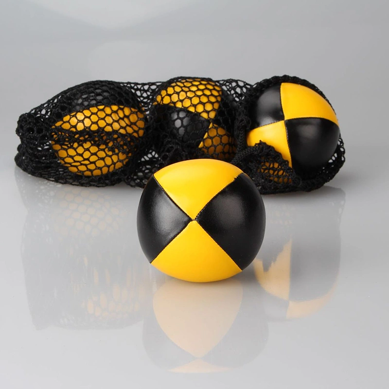 3 Pcs Juggling Ball Set Panel Leather Professional Juggle Ball For