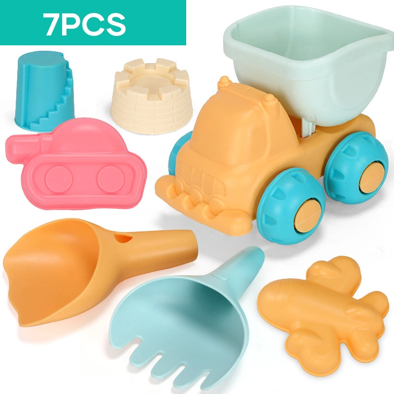 Kids Beach Toys Sand Toys Set Soft Safety Plastic Sand Molds Playset For Kids Adult Indoor