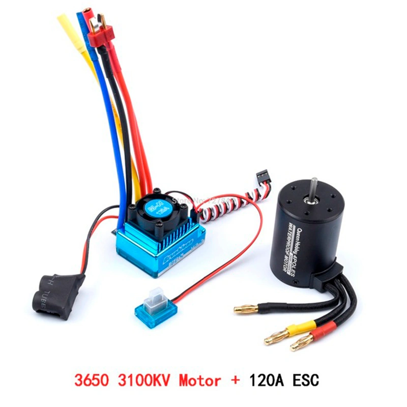 120A ESC Brushless Télécommande Avec Port Programmation Externe - Pour RC Car 1/10 1/8
