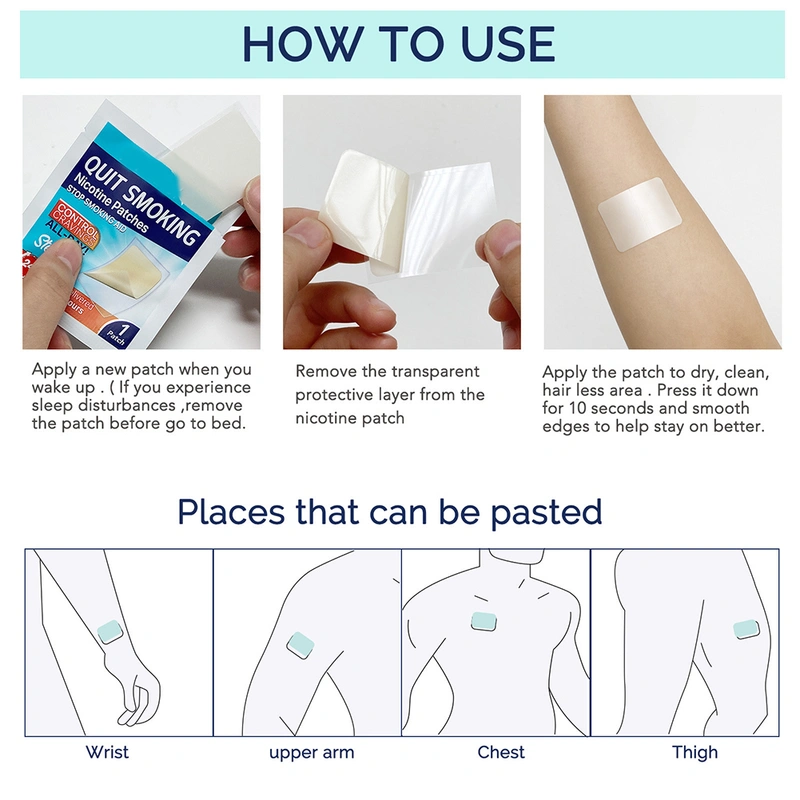 30PCS/60PCS Smokings Cessation Patch Safety Stickers Stop Smokings Aid