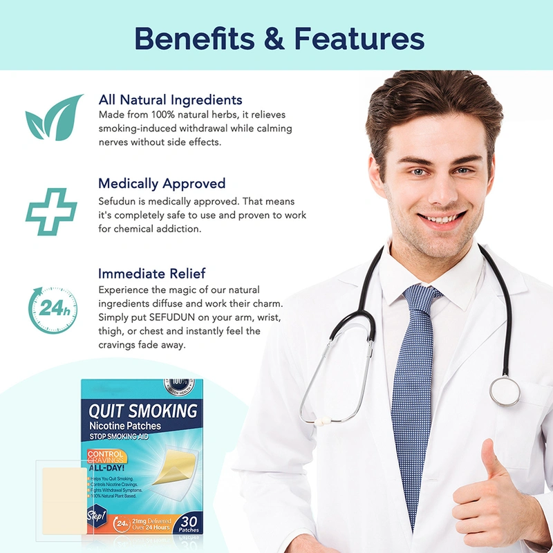 30PCS/60PCS Smokings Cessation Patch Safety Stickers Stop Smokings Aid