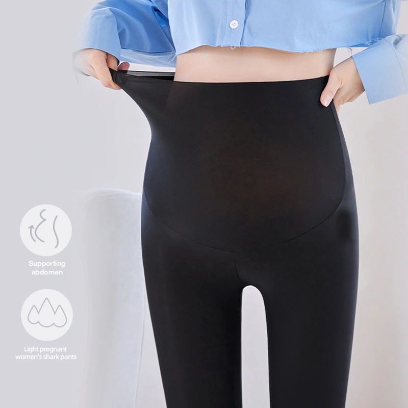 Pregnant Women Legging High Elasticity U Shaped Belly Support Pants For