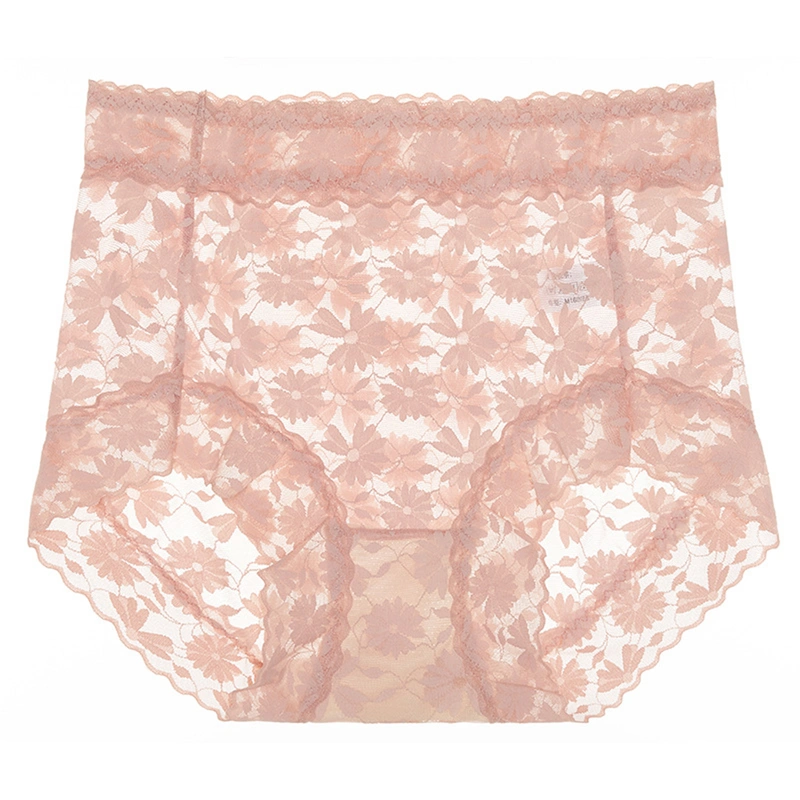 Lace Panties Women's Sense Girls Silk Crotch Large Size Light