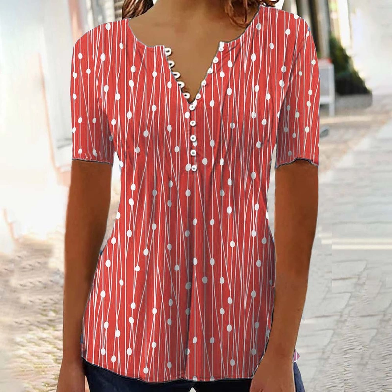Sanctuary Women's Modern Print Blouse Brown Size Large