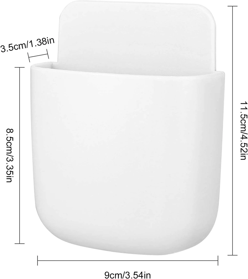 Guo 3 Pcs Wall Mount Remote Holder Self Adhesive Remote Case HoleFree