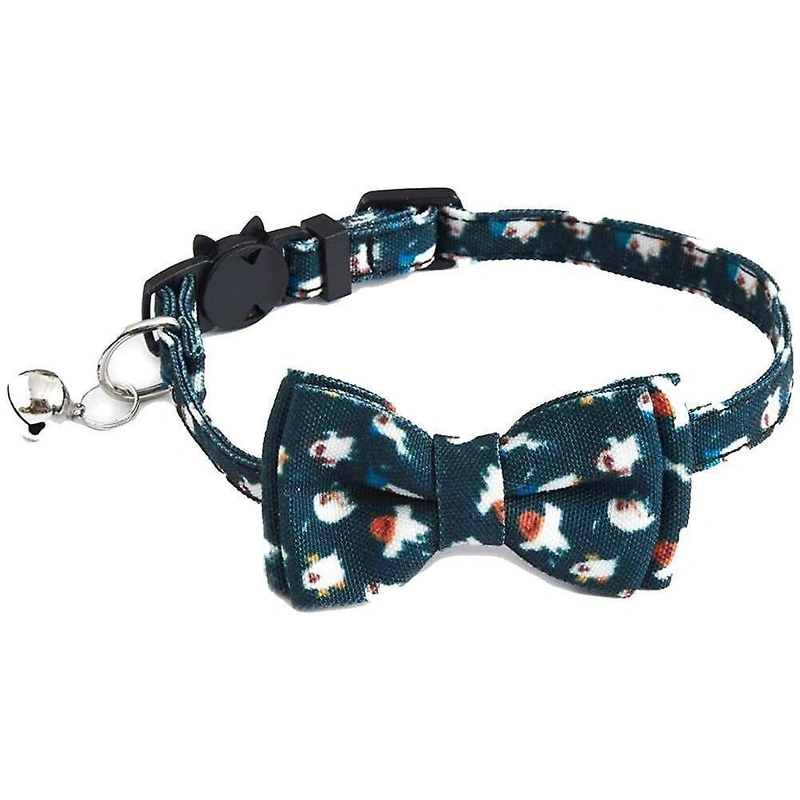 Guo Cat Halloween Collar Breakaway With Bell, Adjustable Safety Bow Tie Cat Collar Wholesale