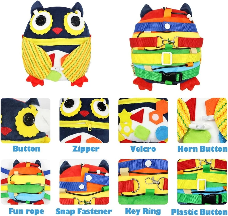 Guo Sensory Pillow Toys, Montessori Stuffed Animal Learning Toys, Exercise Baby Basic Life