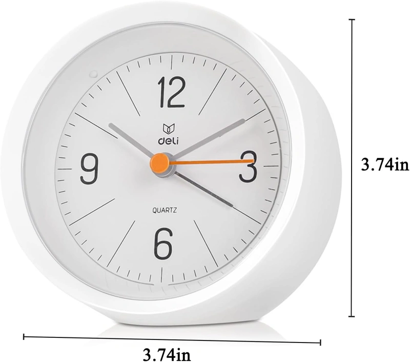 ZCtron Analog Clock,3.74in Clock in Battery Operated,Alarm Clock with